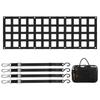 Tailgate Net, 60 In X 18 In, Heavy Duty Cargo Net for Truck Bed with 4 Adjustable Telescopic Straps, Extendable & Durable