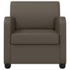 Armchair Gray Faux Leather