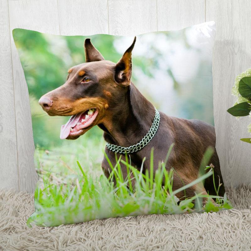 Pillowcase Doberman Pinscher  Modern Home Living Room Decoration
