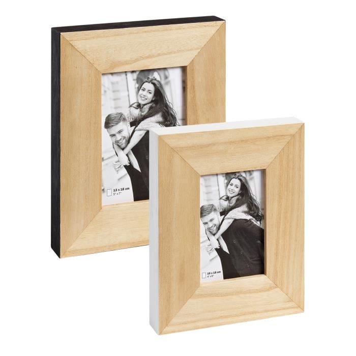 Cadre Portrait - Laois - 013X018 - Bois - Noir - Rectangulaire - Contemporain