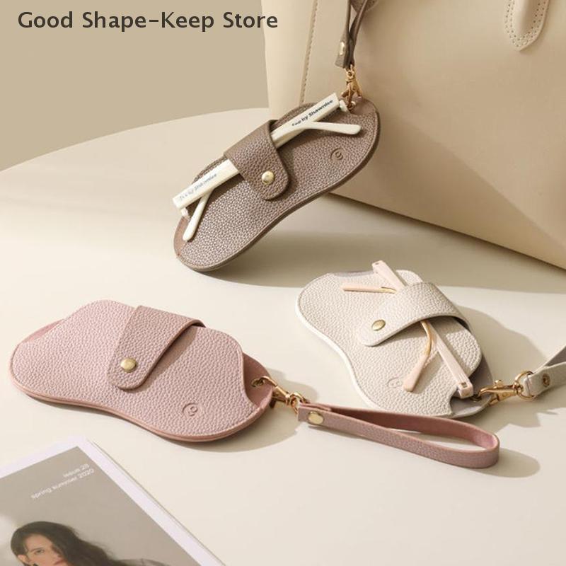 Lychee Pattern PU Leather Glasses Bag, Retro Sunglasses Case, Portable Myopia Frame Case, Simple Eyeglasses Storage, 1Pc