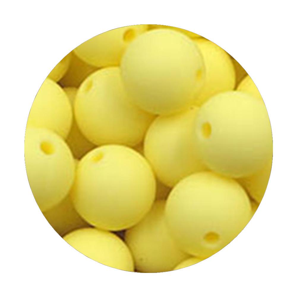 50Pcs/lot 9/12/15mm Loose Beads Silicone Round Beads Pearl Beads Food Grade For Jewelry Making DIY Handmade Accessories