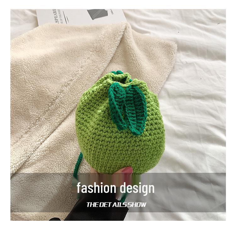 Ręcznie robiona brzydka pomarańczowa wełniana torba na ramię na szydełku - urocza listonoszka dla kobiet