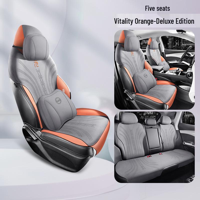 ZFL Sports Leather All-Season Seat Cushion for BYD Yuan PLUS