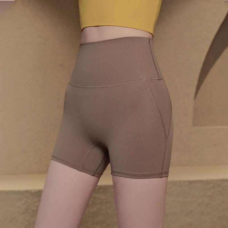 Women's High-Waist Breathable Yoga Shorts - Hip Lift & Anti-Exposure Design