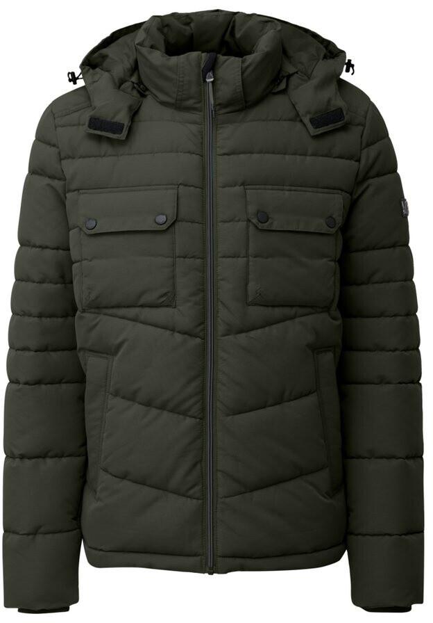 Winter Jacket s.Oliver Quilted Jacket with Removable Hood Green 2150271 7940