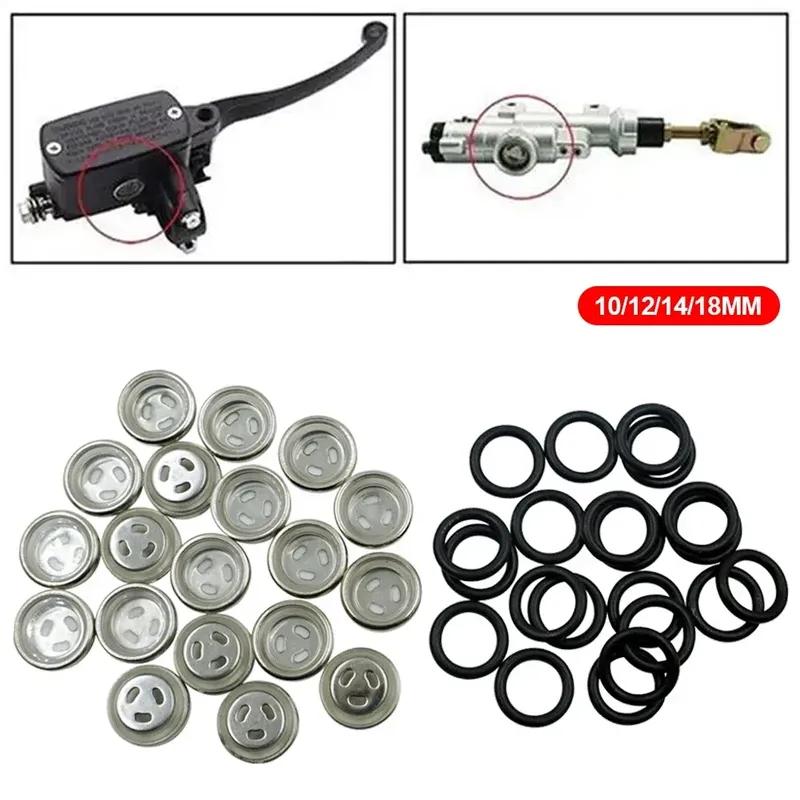 Motorcycle Upper Pump Master Cylinder Brake Pump Oil Window Mirror Sight Glass Rubber Gasket Sizes 18mm 14mm 12mm