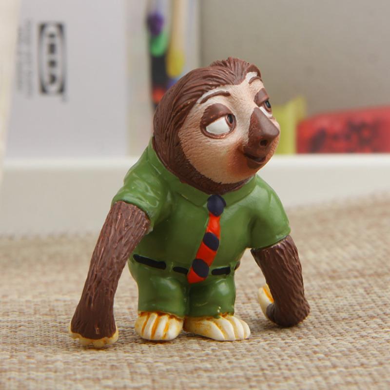 Fresh and Cute Crazy Animal Sloth Lightning Si Cong Figurine Micro-landscape Design Figurine Desktop Decoration
