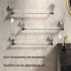 Suction Cup Rotatable Towel Rack: No-Drill, Retractable, Movable Bathroom Storage