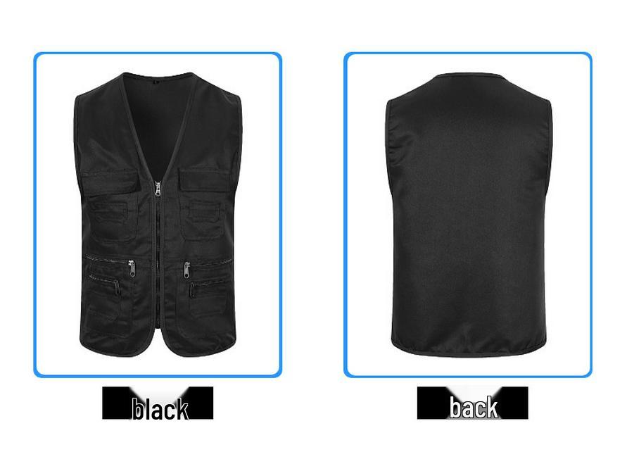 Custom Embroidered Casual Vest for Outdoor Volunteer Activities and Events