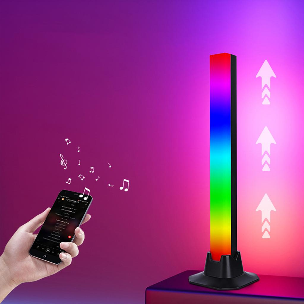 Pickup lamp 3dRGB voice-controlled music night light USB desktop atmosphere lamp infrared remote control desk lamp