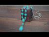 N1723 Retro Turquoise Drop Pendant Necklace for Women