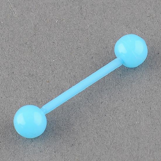 Bilancieri a sfera per piercing al corpo con borchie per lingua e naso luminosi alla moda punk da donna