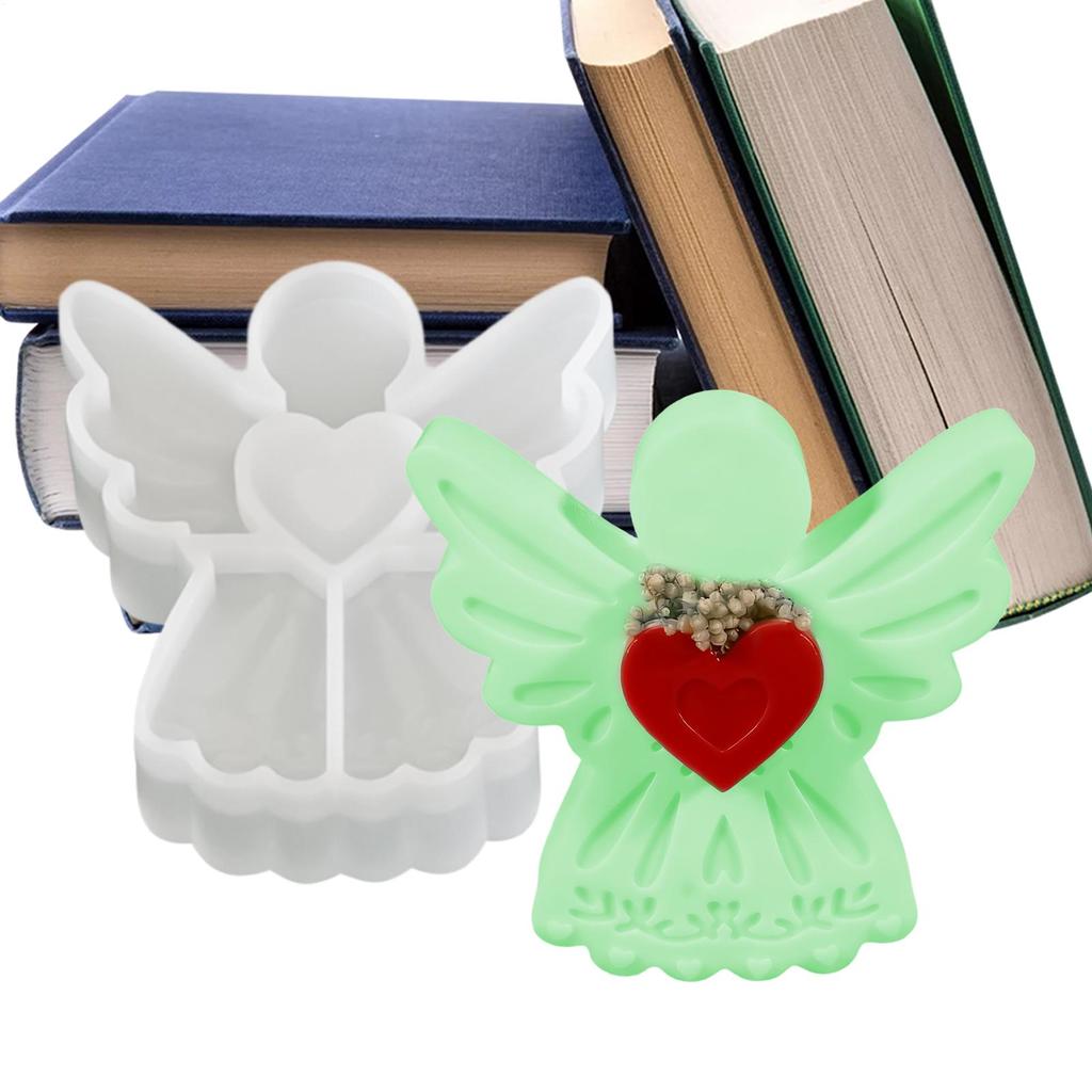 Love Wing Angel Silicone Mold Reusable Non-Stick Crafting Resin Molds Soap Candle Making Wax Plaster Ornaments Home Decor