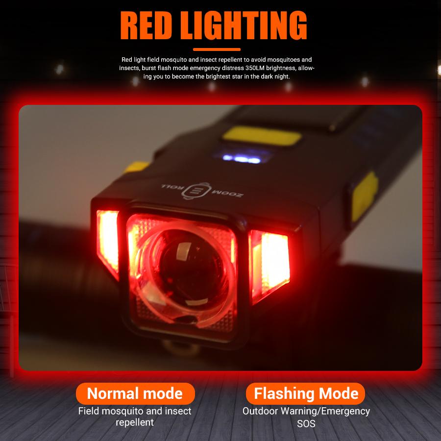 3600MAH Solar LED Bike Light Rechargeable Bicycle Light Waterproof Wide Beam for Mountain Road Bicycles Defense SOS Flashlight