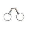304 Stainless Steel Large Mouth Bridoon Horse Bit - Three-Piece Snaffle with O-Ring Ring for Mongolian Horses