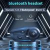 Motorcycle Helmet Bluetooth Headset 5.0 With Clear Audio Long Battery Life Hands-Free Calling Riders