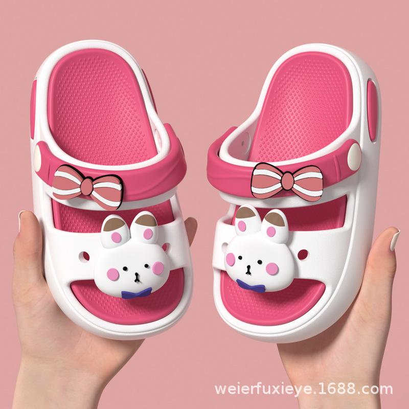 

Children s Summer Cartoon Cute Non-Slip Soft Sole Slippers for Boys and Girls, Toddler Bathing Slippers for Bathroom Use 18-19Code【Inner Length1
