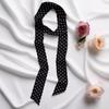 Women Narrow Long Scarf Polka Dot Tie Bag Ribbon Headband Choker Streamer Lady Accessories