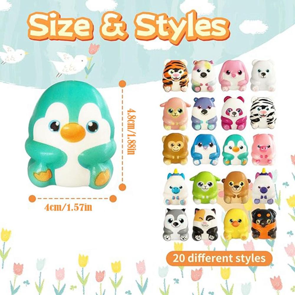6/12Pcs For Kids Adult Mini Kawaii Cute Stress Relief Squeeze Toys Slow Rising Squishies Toys Carnival Goodie Bag Stuffers