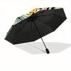1pz Ombrello Pieghevole Automatico Apri/Chiudi Mandala Tigre, Ombrello da Viaggio Compatto Portatile, Ombrello Carino, Costruzione Robusta yy250804109