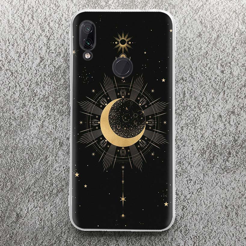 Moon Mystery Totem Witche Phone Case For Xiaomi Redmi 9 9A 9C 9T 10 10A 10C 12 12C 8 8A 7 7A 6 6A S2 K20 K40 Pro Soft Silicone C
