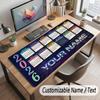 Abstract Personalized Theme Customized Mouse Pad Personalized Print Name Text Desk Mat For Home Office Table Decor