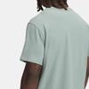 Under Armour Embroidered Heavyweight Comfortable Solid Color Simple Fashion Logo Versatile Short Sleeve T-Shirt Men T-Shirts Blue 1373997-348