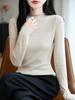 Women's Korean Style Slim Fit High Neck Knitwear Sweater for Autumn and Winter