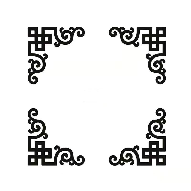 4pcs Corner Mirror Sticker Acrylic 3D Wall Stickers Self-adhesive Cabinet Edge Building Border Living Room Bedroom Home Decor