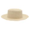 Flat Top Beach Hat Seaside Sun Hat Dome Vacation Rough Rim Panama Lafite Straw Hat