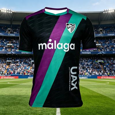 Hot Selling Malaga Football Away 2026 Men's/women's Sport Fans Casual Street Wear Breathable T-shirt Beach Wear Training Clothes