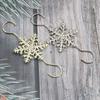 10pcs Snowflake Shape Christmas Wreath Hooks Xmas Tree Decoration Hook  Christmas Sock