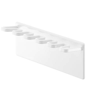 Yamazaki Jitsugyo Magnetic Bathroom Toothbrush Holder 5 Rows White Mist Bathroom Storage Toothbrush Storage 4239 Approx. W13XD3.5XH5cm