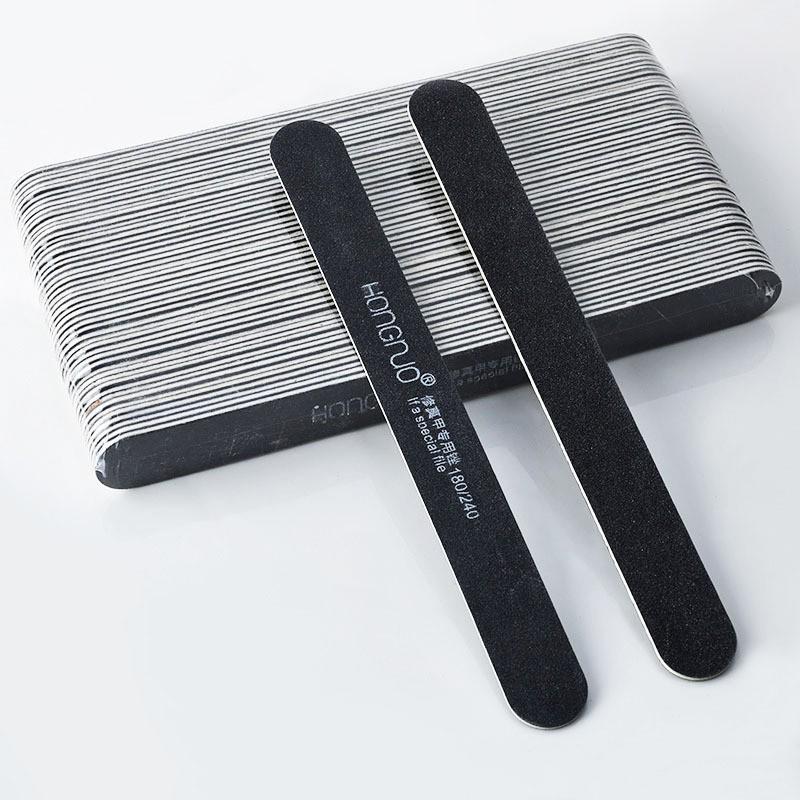 50 Ultra-Thin Nail Wood Sticks: Fine Grit 180/240 Polishing Files for Natural Nail Shaping