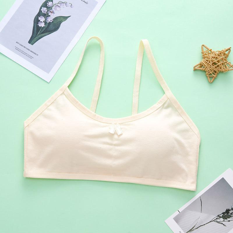 Cotton Underwear Kids Wrap Bust Student Non-Steel Circle Vest Girls Training Bra 8-14Years