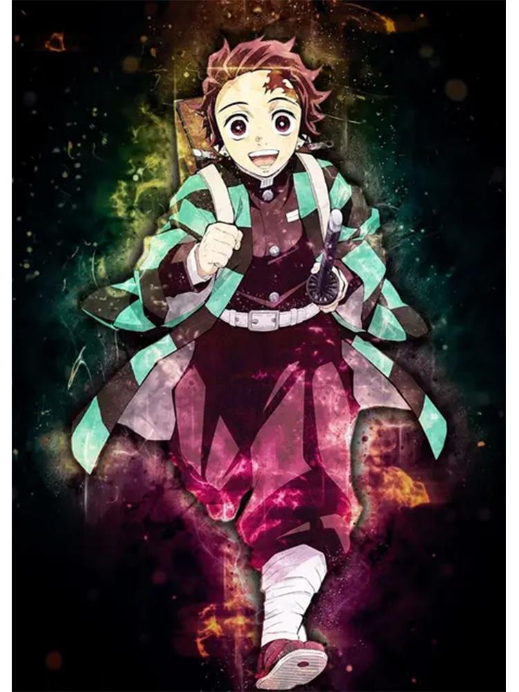 Japanese Anime Devil Killer Painting Wall Art 5DDIY Diamond Painting Poster Home Decoration Modern Living Room Anime Pictures