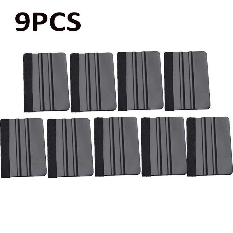 

10x7см Виниловая пленка для оклейки автомобиля Установочный ракель Инструмент для оклейки карбоновым волокном Пленка Скребок для тонировки окон Инструменты для оклейки пленкой Оклейка автомобиля чёрный