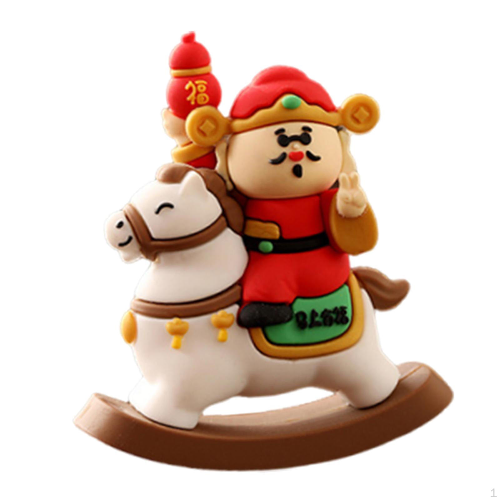 

Desktop Figurine Ornament Miniature Multipurpose Statue PVC Material Suitable for Gift Giving Home White Horse