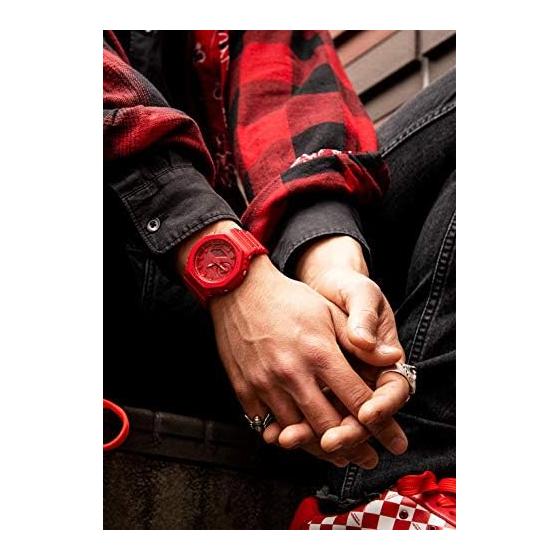 [Casio] G-Shock Watch [Domestic Genuine Product] Carbon Core Guard GA-2100-4AJF Men's Red
