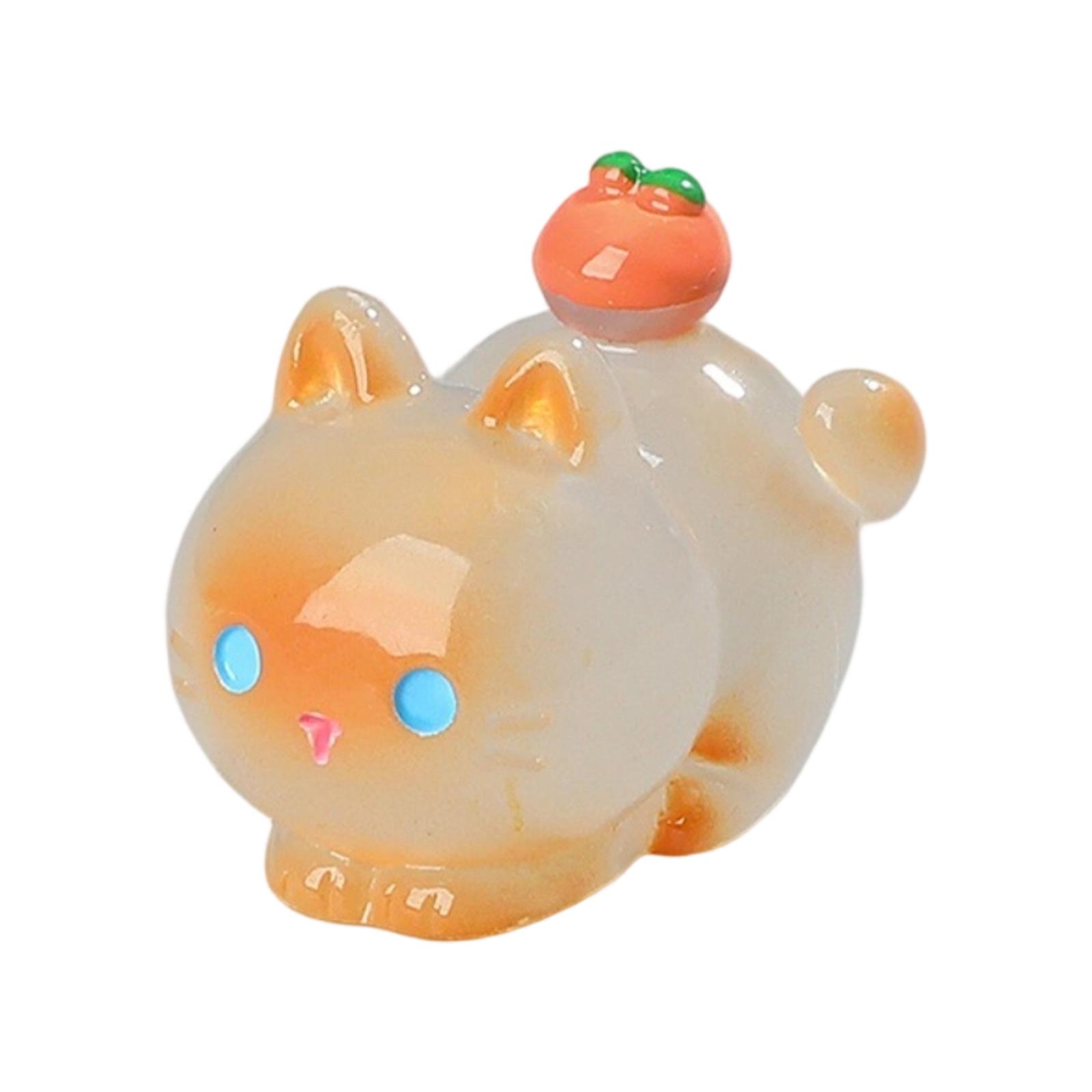 

Adorable Glow-in-the-dark Orange Siamese Plush Toy, Jewelry, Accessories, Car Decorations, Desktop Ornaments. One Size