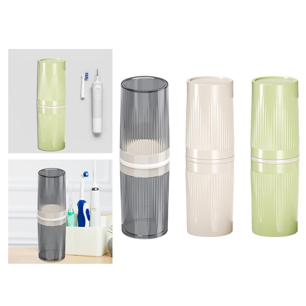 Mouthwash Cup Travel Toothbrush Cup Container with Cover Toothbrush Holder Travel Toothbrush Case for Bathroom Traveling Home