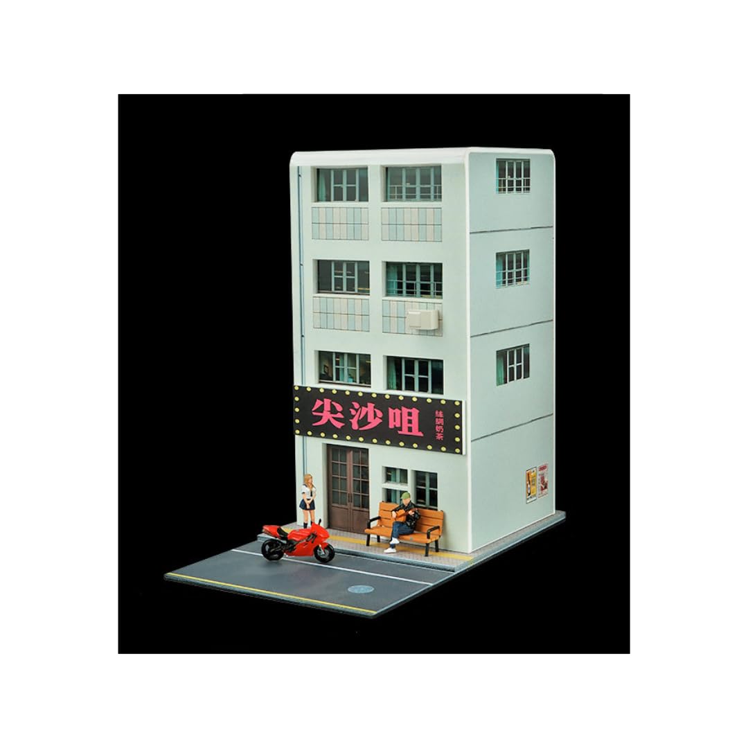 

масштабная модель 22222977 Диорама Пит-лейн Парковка с миниатюрными автомобилями 1/64 [Б/У] серый