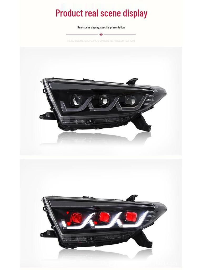 12-14 Highlander LED Headlight Assembly with DRL and Sequential Turn Signal