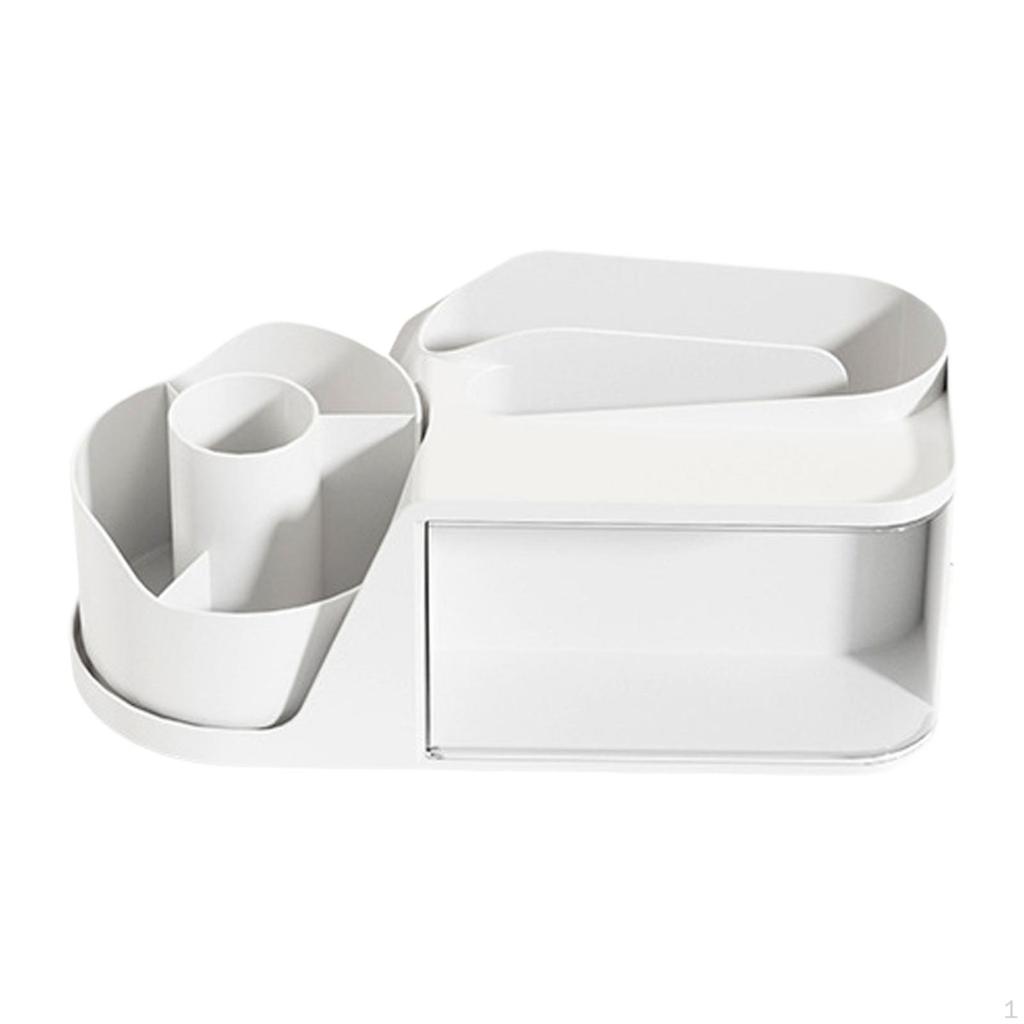 Desk Organizer 360° Rotation Jewelry Sorter Large Pencil Pen Holder Display Box for Home Mail