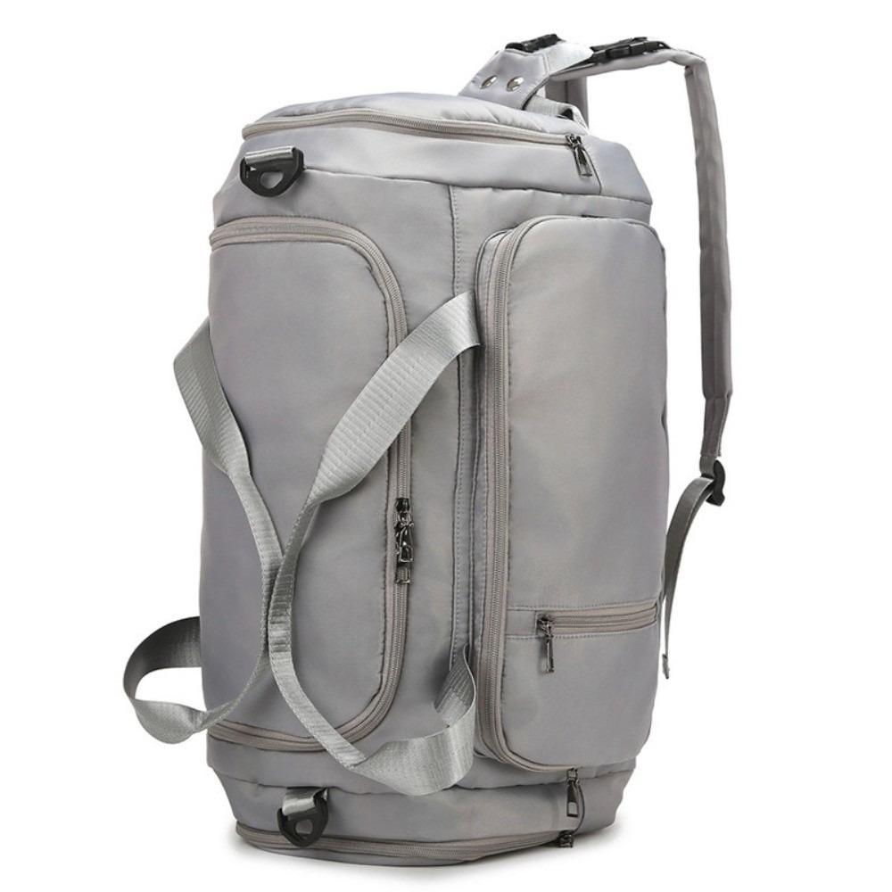 Solid Color Travel Luggage Bag Multifunctional Sports Fitness Bag Travel Backpack  Streetwear