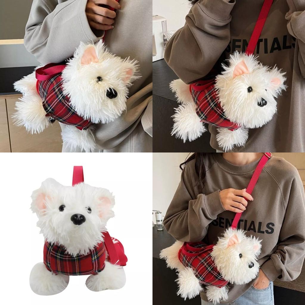 Plush West Toy Highland White Terrier Streak Bag Dog Crossbody Bag Girl Gift
