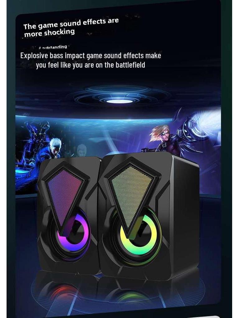 X2 RGB Wired Mini Multimedia Computer Speakers for Desktop & Notebook