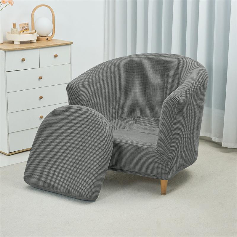 Club Tub Chair Cover Stretch Accent Armchair Slipcover Cushion Cover Elastic Single Sofa Slipcovers