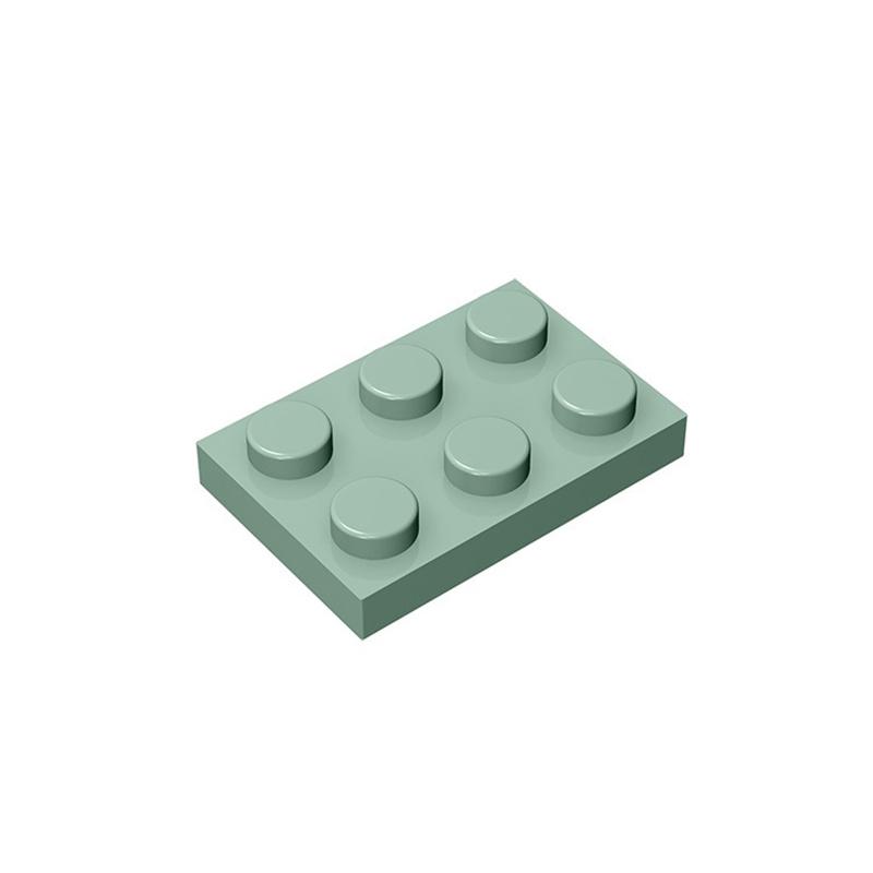 50PCS PLATE 2x3 DOTS Compatible with 3021 MOC Colors Galore Self-Locking Bricks Building Blocks Toys Accessories
